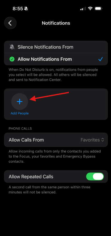 add people selected